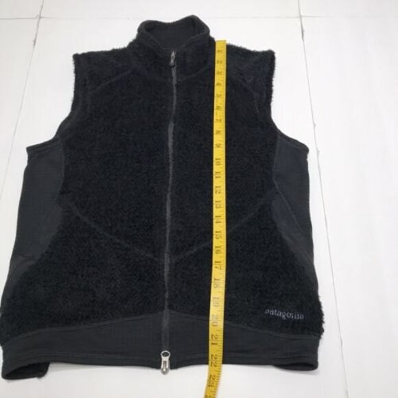 Patagonia Womens Waffle Synchilla Zip Vest Size M Black - Picture 6 of 6